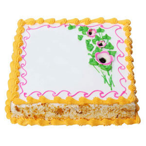 Square Shape Butter Scotch Cake