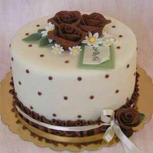 Chocolate and Vanilla Cream Cake