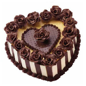 Heart Shape Chocolate Cake