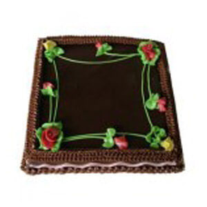 Square Shape Chocolate Cake