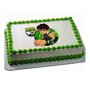 Square Shape Photo Cake