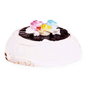 Round Shape Vanilla Cake